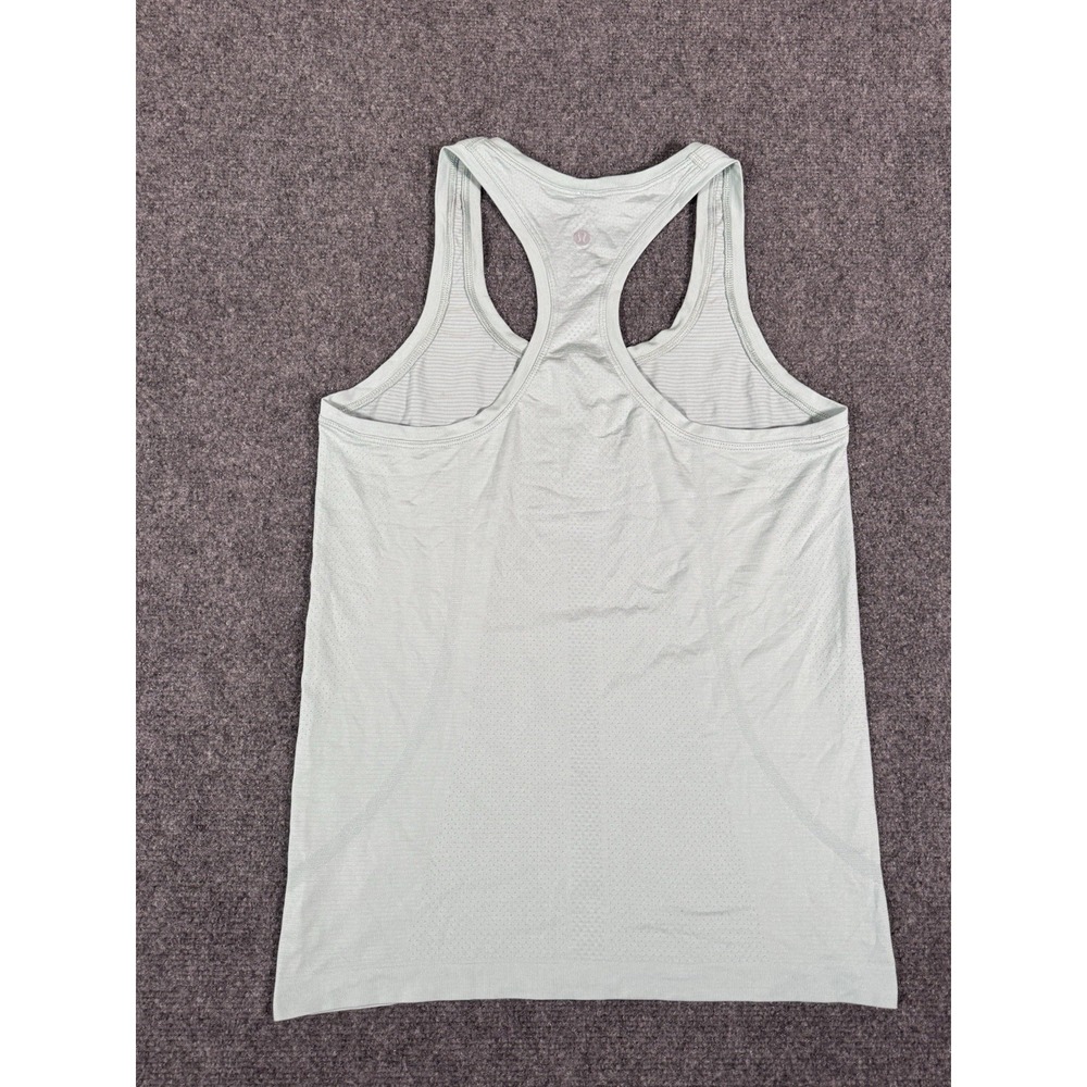 Vintage Lululemon‎ Swiftly Tech Tank Top Womens 6 Heathered Fresh Teal Racerback - Picture 10 of 12